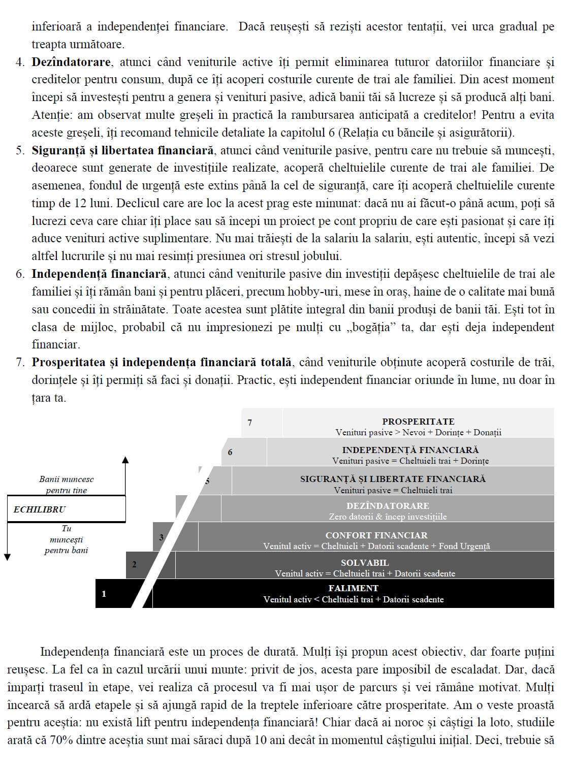 Pagina 5: Diagrama cu cele 7 Trepte Financiare