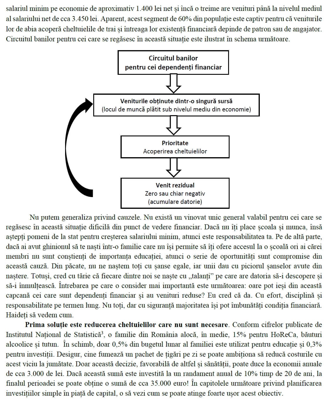 Pagina 7: Diagrama Circuitul Banilor (Active vs Pasive)